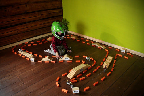 KeoMxPro  motocross dirt bike play track for kids . motocross toy track