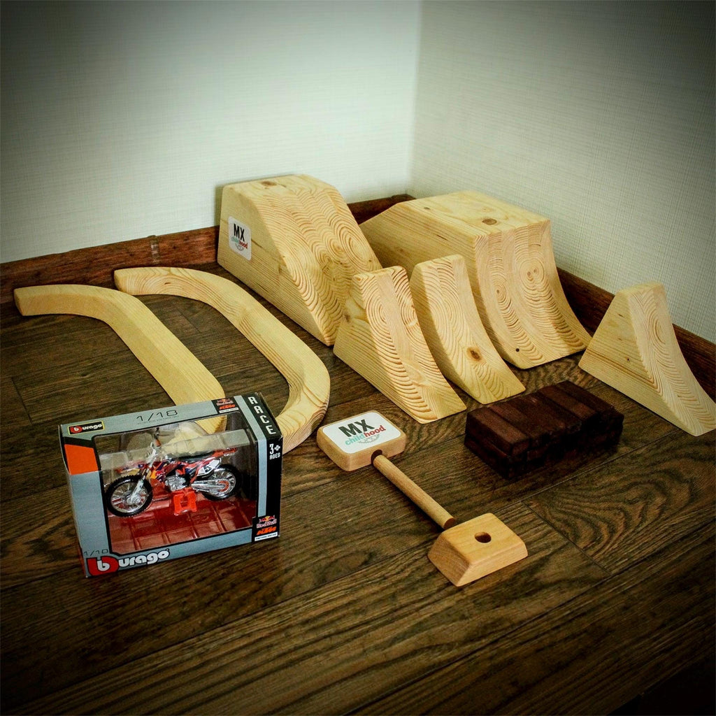 Motofreestyle Play Track, FMX Dirt Bike Jump Set for Kids